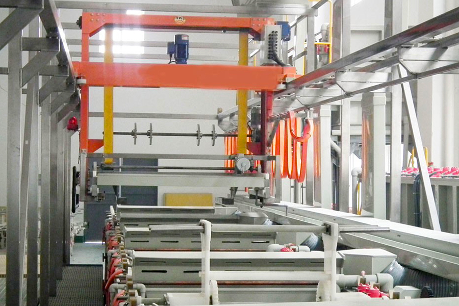 Automatic barrel plating assembly line (copper plating)